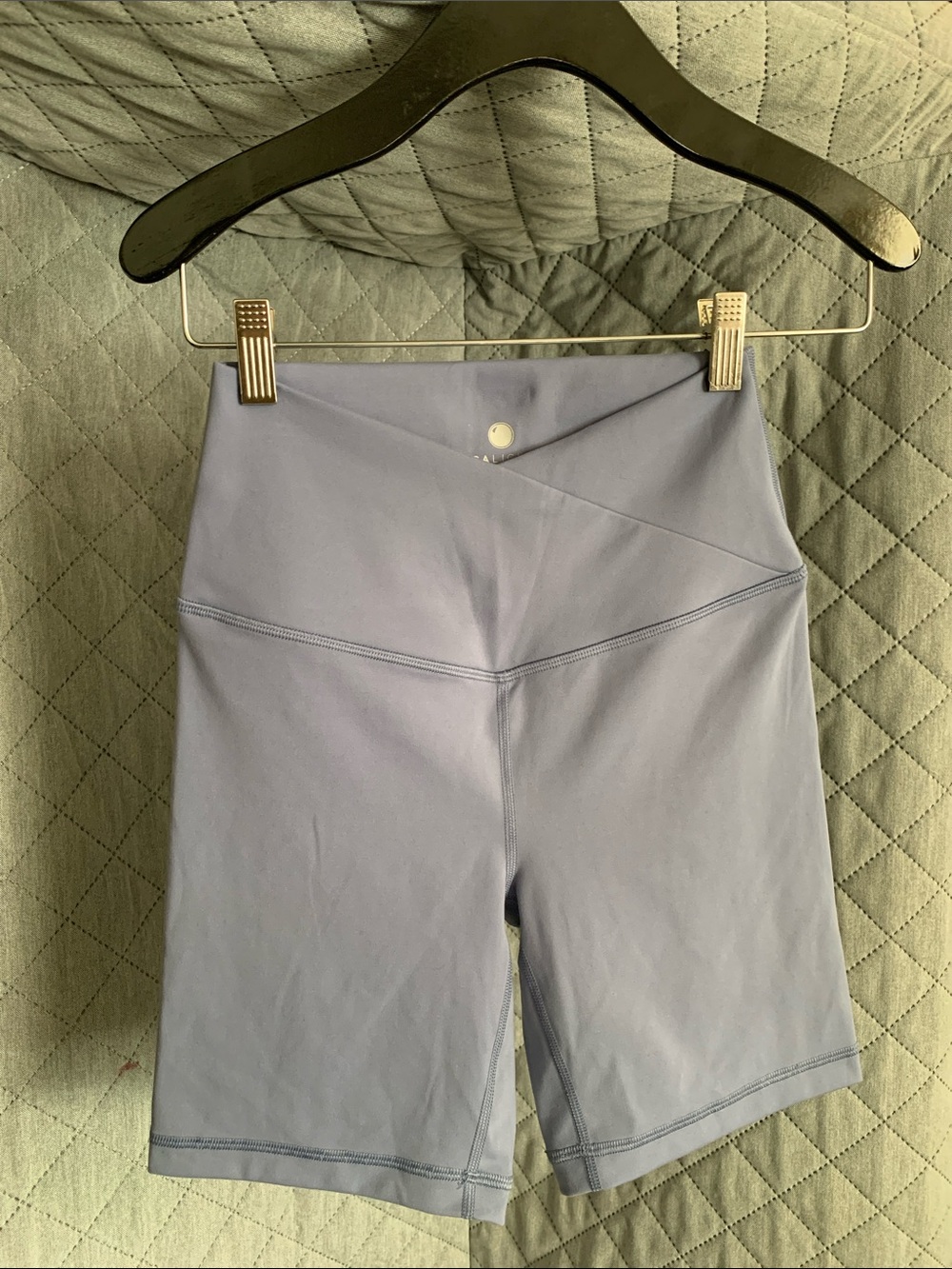 #525 Yogalicious Pale Blue High-Rise Bike Shorts